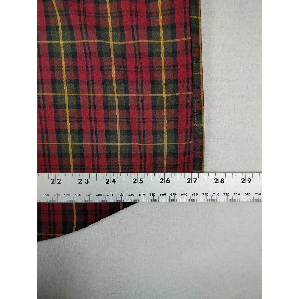 L.L.Bean Kennebunk Sport Shirt Mens XL Red Green Plaid Long Sleeve Office Casual